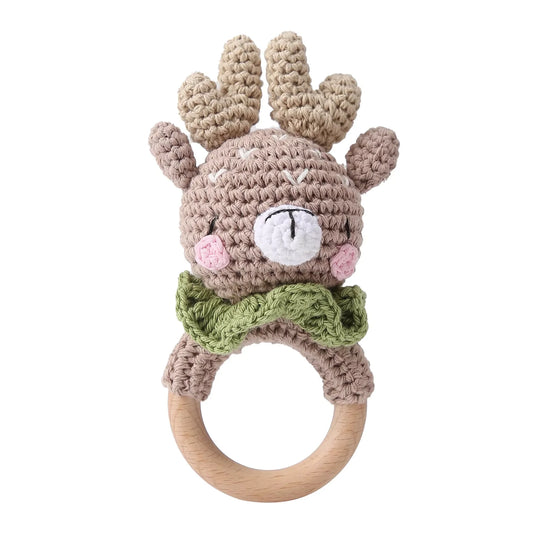 Snuggle Elk Rattle Teether
