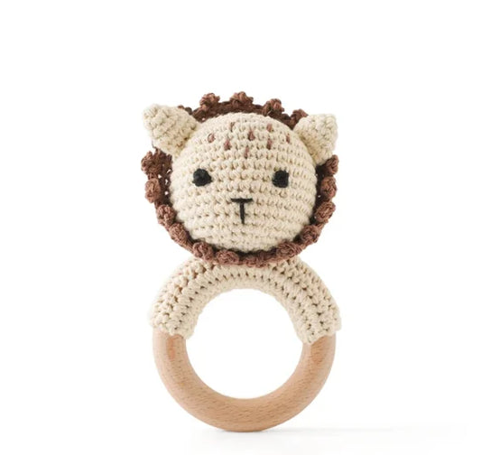 Snuggle Lion Rattle Teether