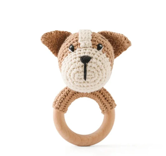 Snuggle Dog Rattle Teether