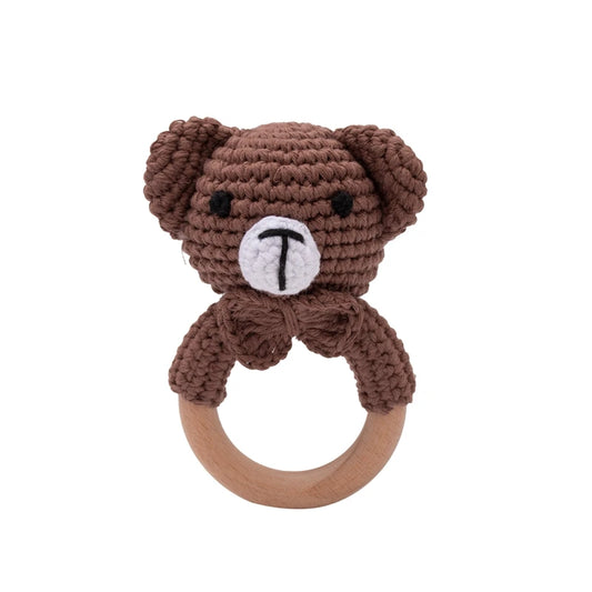 Snuggle Bear Wooden Teether